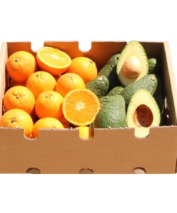 Caja de Aguacate y Naranja